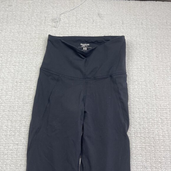 Reebok High Rise Leggings Womens XS Speedwick Stretch Athletic Pants Workout - Picture 2 of 12